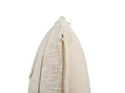 Set di 2 cuscini PLEIONE Cotone 45 x 45 cm Beige chiaro Trama geometrica