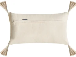 Set di 2 cuscini POMETIA Cotone 30 x 50 cm Beige Trama floreale