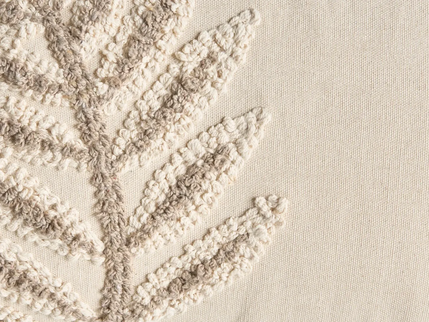 Set di 2 cuscini POMETIA Cotone 30 x 50 cm Beige Trama floreale