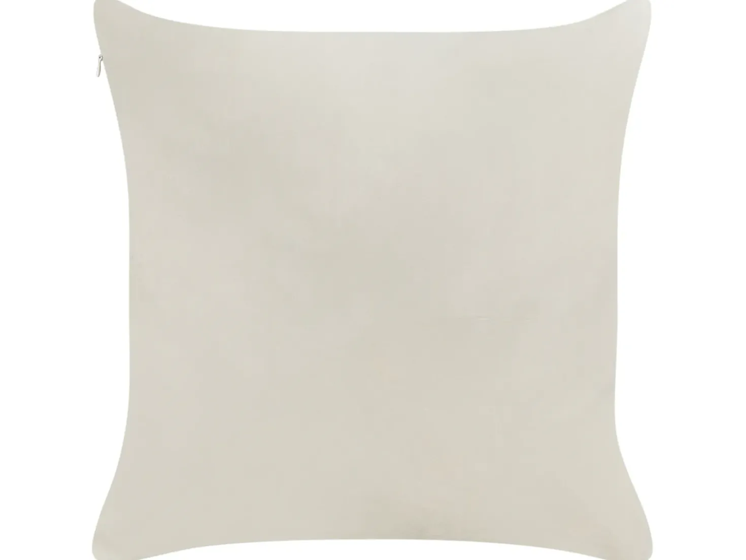 Set di 2 cuscini PRALINE Velluto 45 x 45 cm Bianco Modello natalizio