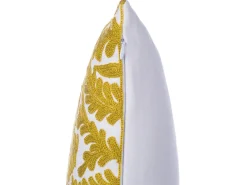 Set di 2 cuscini PRIMULA Cotone 45 x 45 cm Senape Trama Ikat