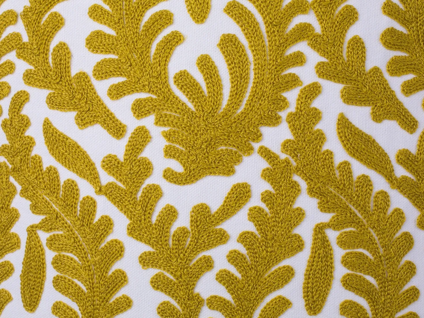 Set di 2 cuscini PRIMULA Cotone 45 x 45 cm Senape Trama Ikat
