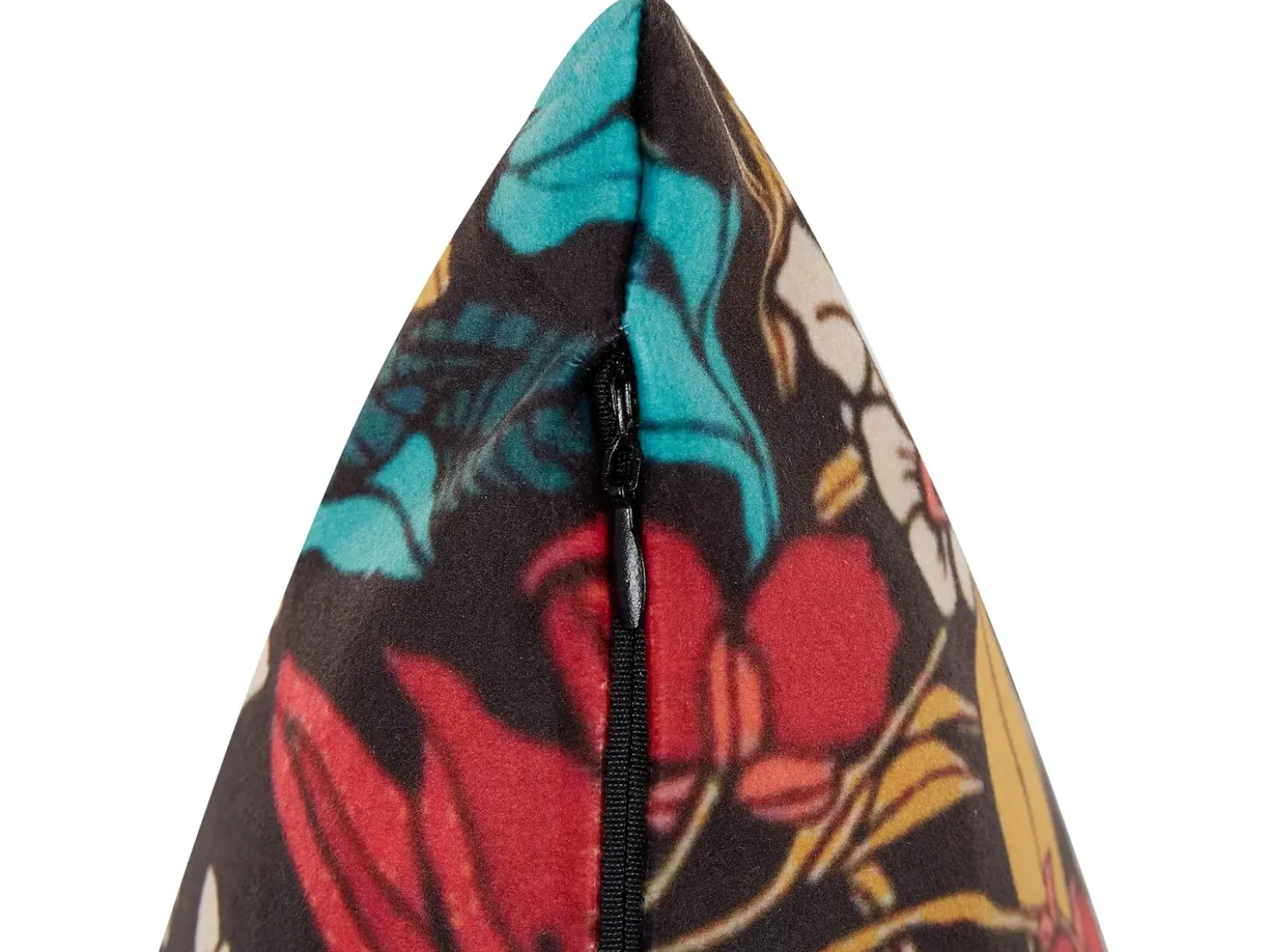 Set di 2 cuscini PROTEA Velluto 45 x 45 cm Multicolore Trama floreale