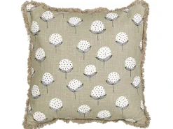 Set di 2 cuscini PSILOTALES Cotone 45 x 45 cm Beige Trama floreale