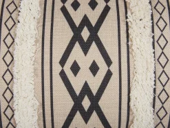 Set di 2 cuscini PULMONARIA 30 x 50 cm Beige Trama geometrica