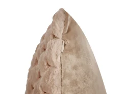 Set di 2 cuscini PURSLANE Finta pelliccia 43 x 43 cm Beige sabbia Trama geometrica