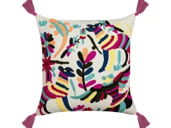 Set di 2 cuscini RAIGANJ Cotone 50 x 50 cm Multicolore Trama astratta