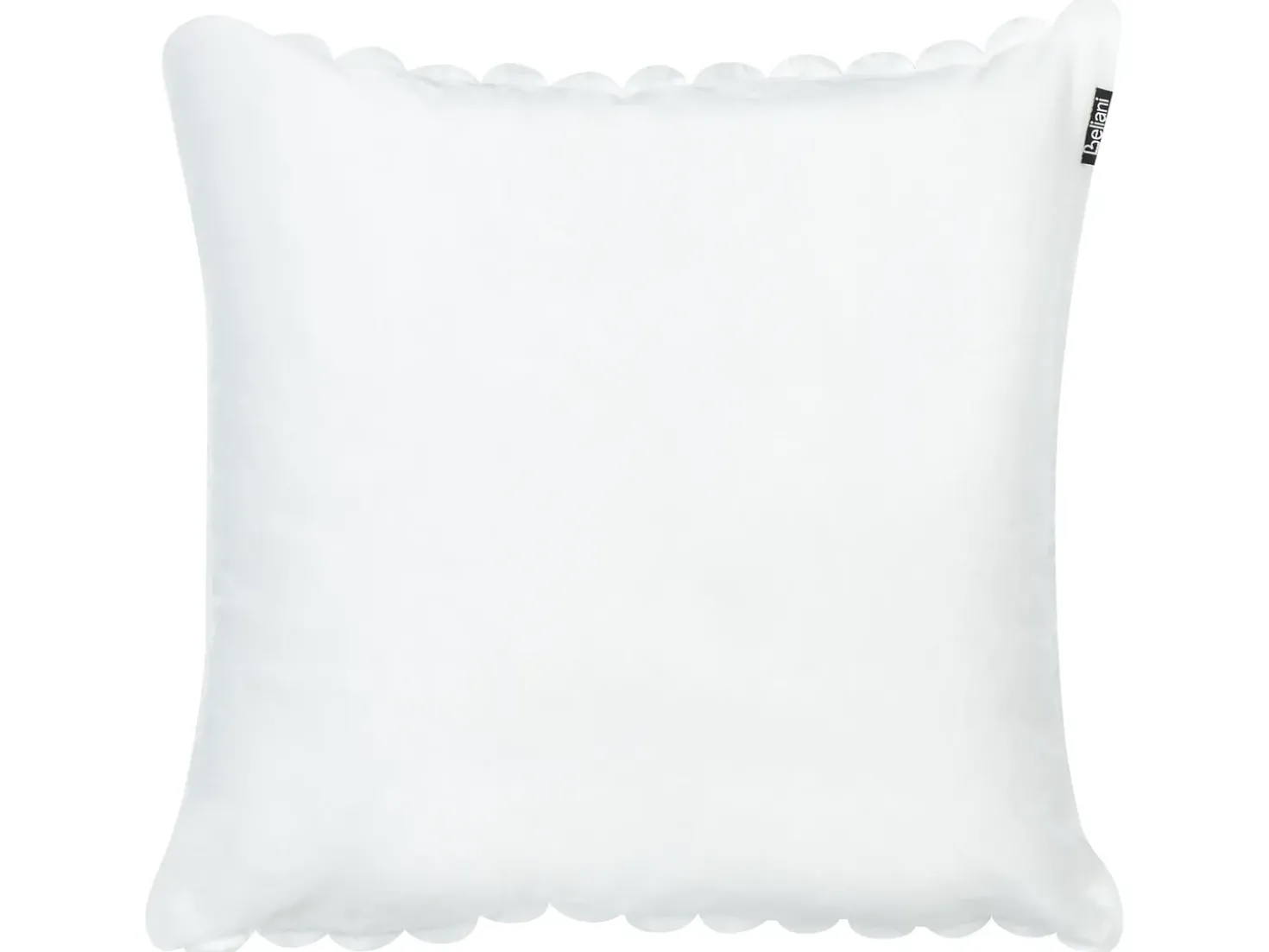 Set di 2 cuscini RAKYA Finta pelliccia 45 x 45 cm Bianco A strisce