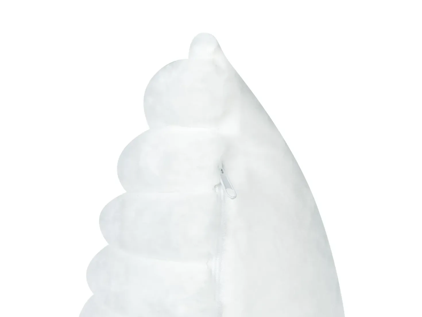 Set di 2 cuscini RAKYA Finta pelliccia 45 x 45 cm Bianco A strisce