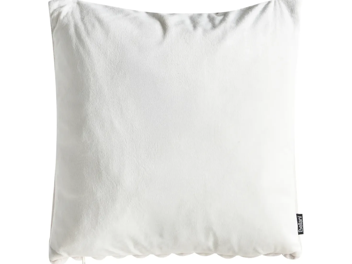 Set di 2 cuscini RAKYA Finta pelliccia 45 x 45 cm Beige chiaro A strisce