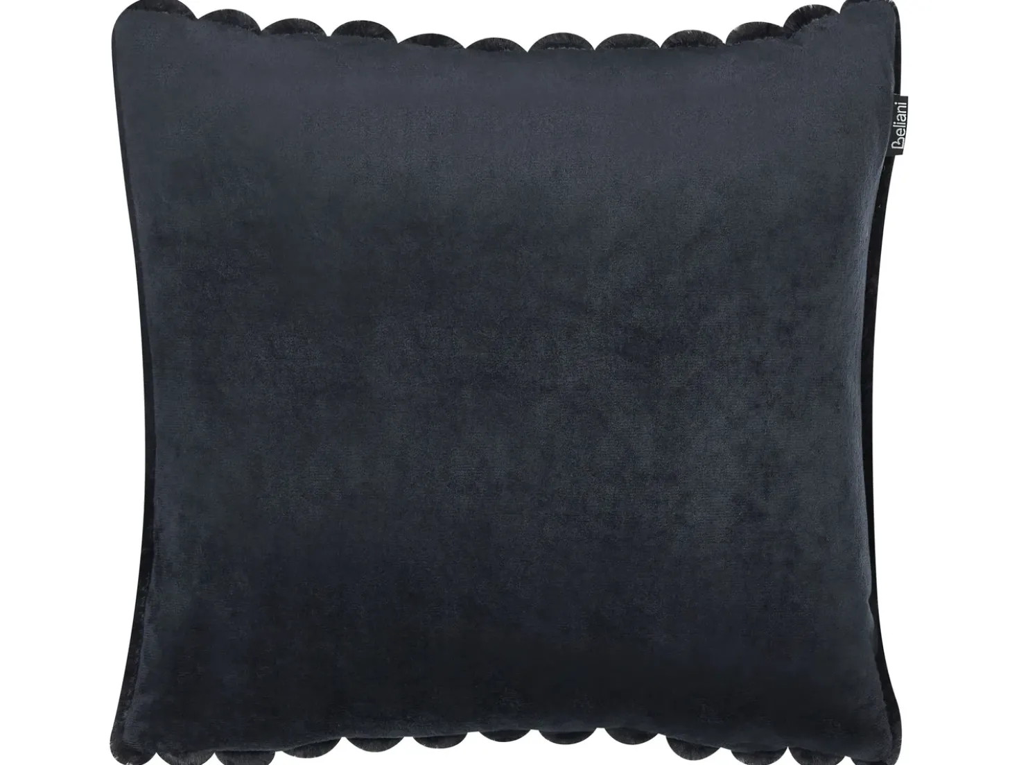 Set di 2 cuscini RAKYA Finta pelliccia 45 x 45 cm Nero A strisce