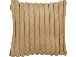 Set di 2 cuscini RAKYA Finta pelliccia 45 x 45 cm Marrone chiaro A strisce
