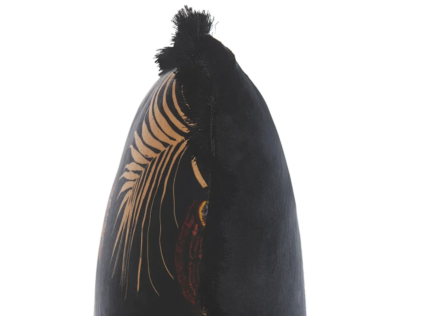 Set di 2 cuscini RAMTEK Velluto 45 x 45 cm Nero Trama animale