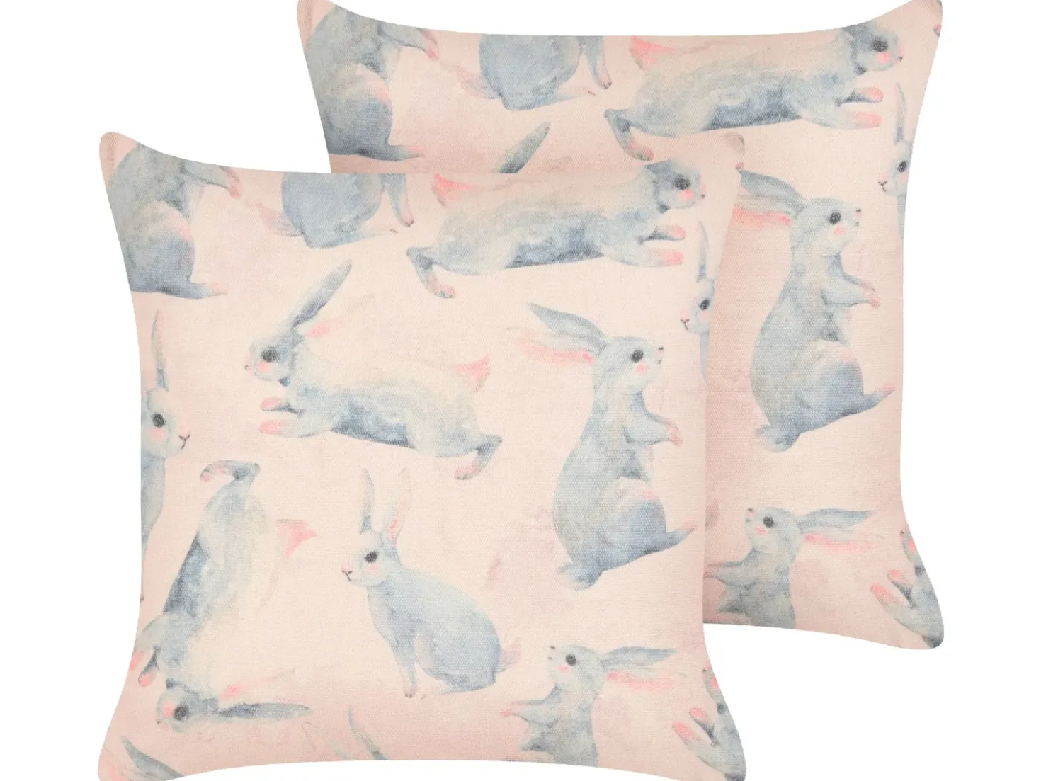 Set di 2 cuscini RATIBIDA Cotone 45 x 45 cm Rosa