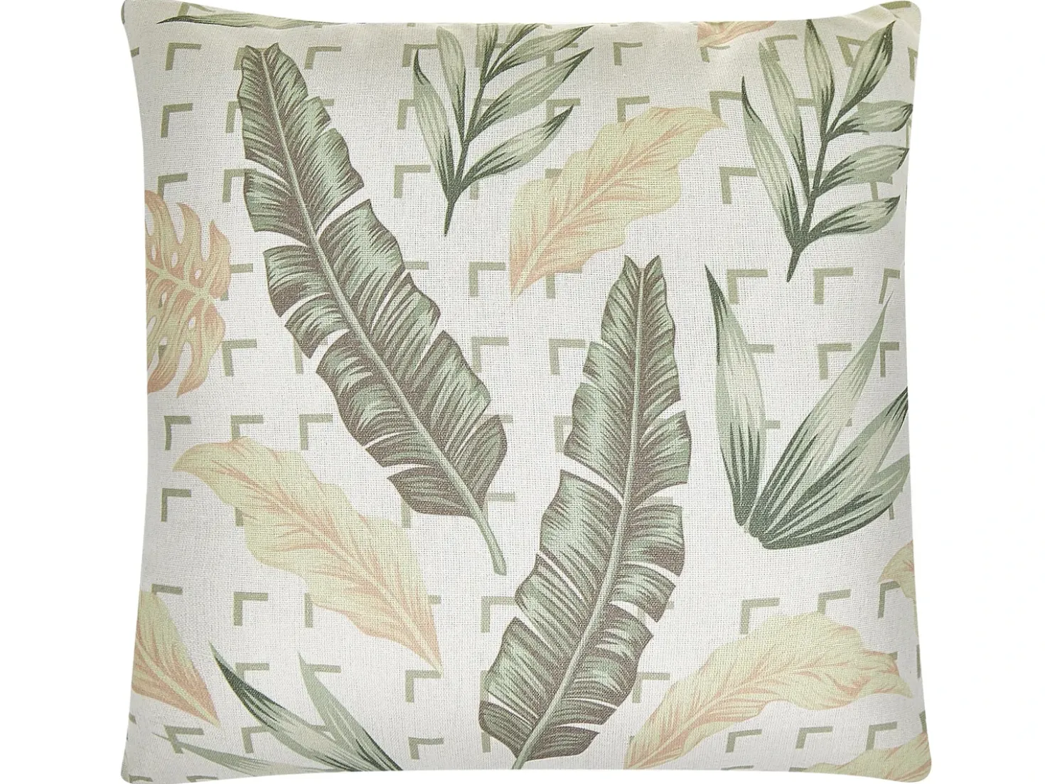 Set di 2 cuscini RHAPIS 45 x 45 cm Verde Trama di piante