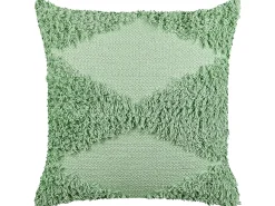 Set di 2 cuscini RHOEO Cotone 45 x 45 cm Verde chiaro