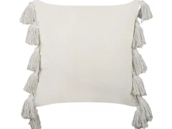 Set di 2 cuscini ROCHEA Cotone 45 x 45 cm Nero A strisce
