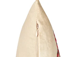 Set di 2 cuscini ROTALA Cotone 45 x 45 cm Beige Scritta