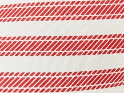 Set di 2 cuscini RUBIA Cotone 45 x 45 cm Rosso A strisce