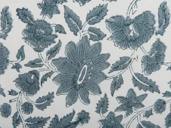 Set di 2 cuscini RUMEX Cotone 45 x 45 cm Blu Trama floreale