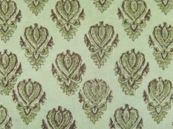 Set di 2 cuscini RUNGIA Velluto 45 x 45 cm Verde Trama floreale