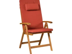 Set di 6 cuscini schienale/seduta JAVA/AMANTEA PREMIUM 50 x 71 cm Rosso