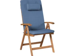 Set di 6 cuscini schienale/seduta JAVA/AMANTEA PREMIUM 50 x 71 cm Blu