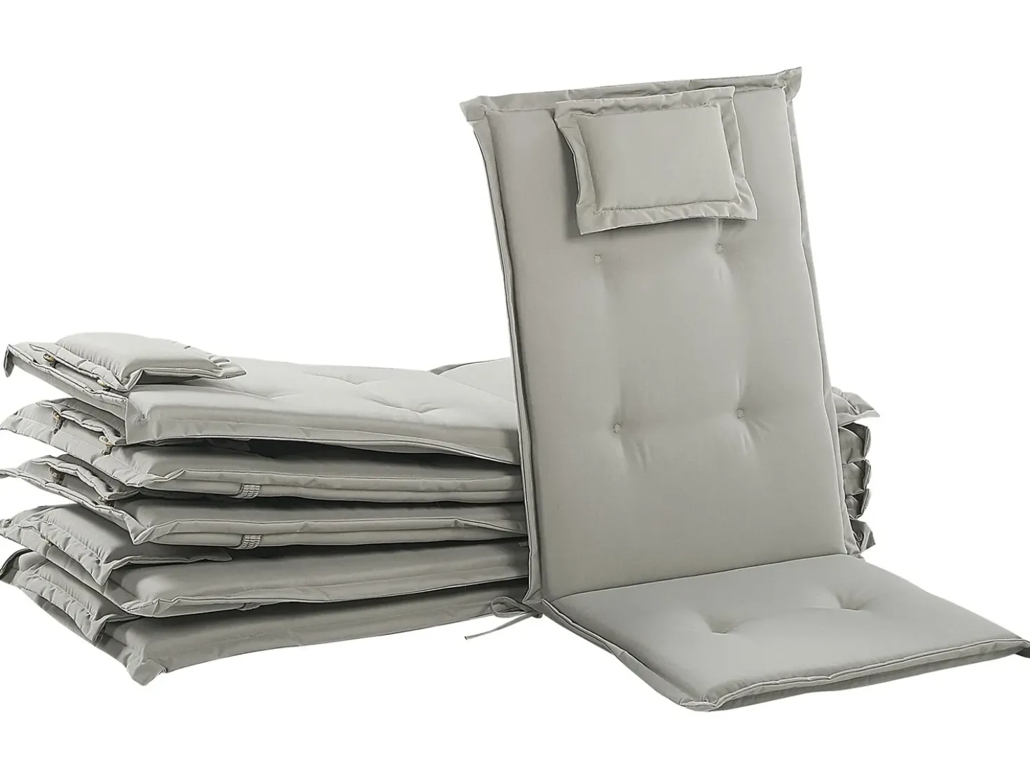 Set di 6 Cuscini Schiena/Seduta JAVA/AMANTEA 50 x 70 cm Tortora
