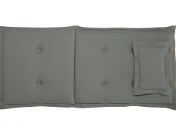 Set di 8 Cuscini Schiena/Seduta MAUI 40 x 54 cm Grigio