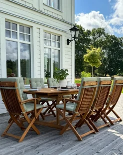 Set di 8 Cuscini Schiena/Seduta MAUI PREMIUM Verde chiaro