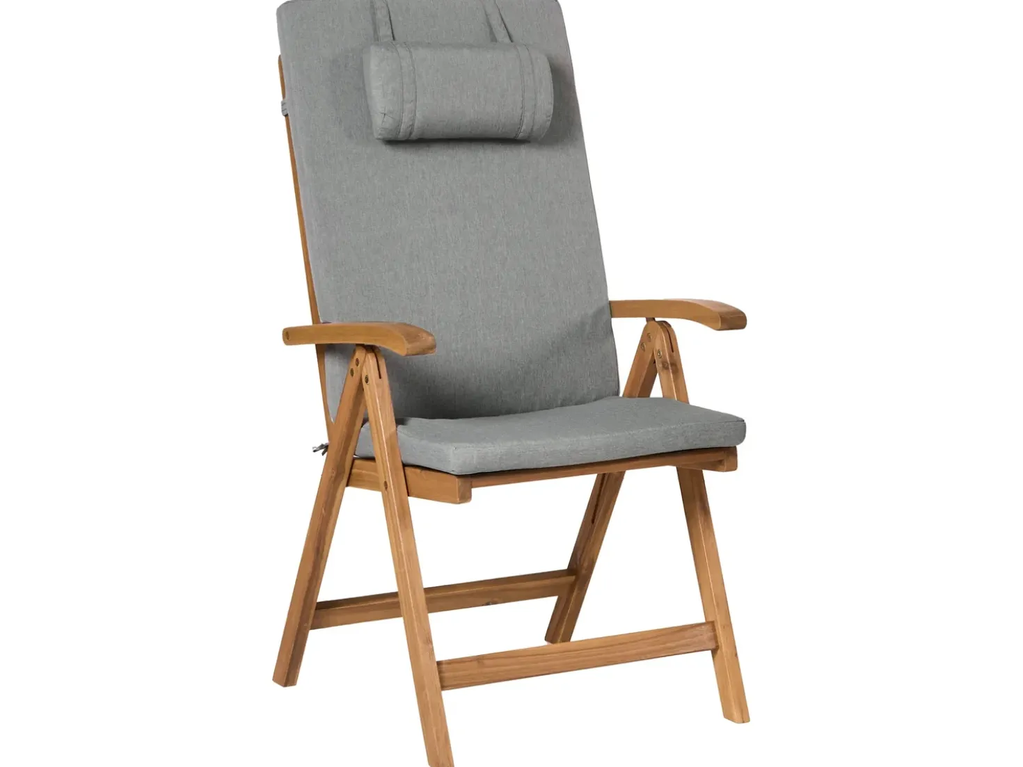 Set di 2 cuscini Schiena/Seduta JAVA/AMANTEA PREMIUM 50 x 71 cm Grigio melange