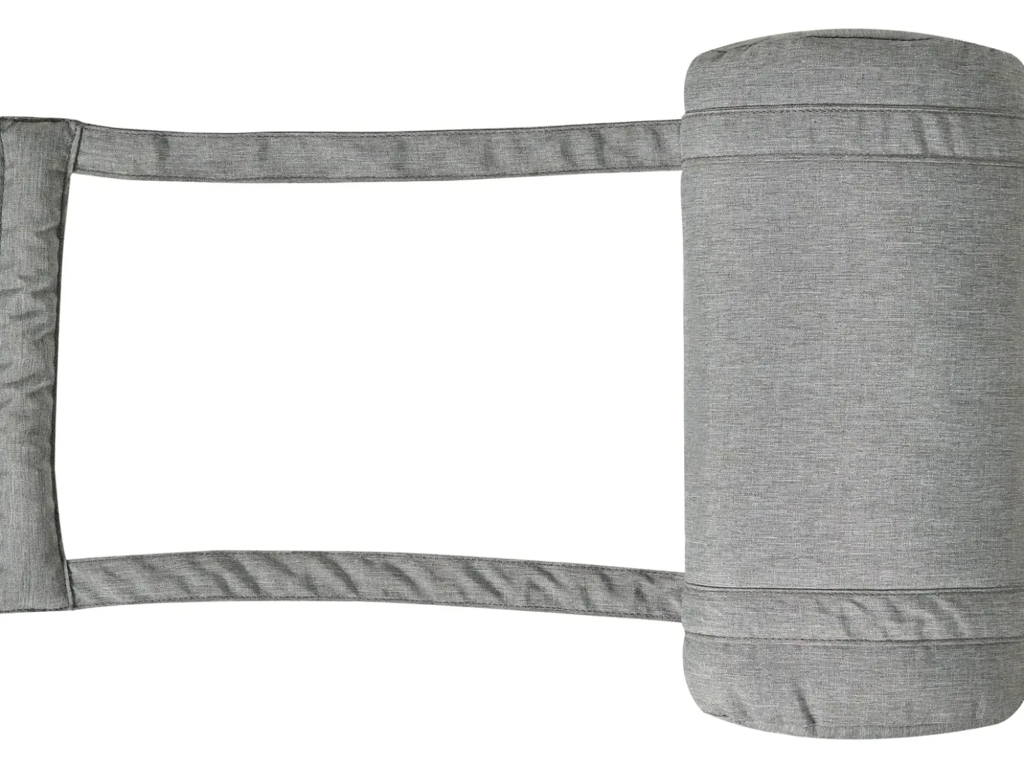 Set di 2 cuscini Schiena/Seduta JAVA/AMANTEA PREMIUM 50 x 71 cm Grigio melange