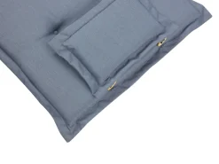Set di 6 Cuscini Schiena/Seduta JAVA/AMANTEA 50 x 70 cm Blu