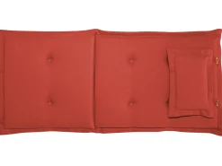 Set di 8 Cuscini Schiena/Seduta MAUI 40 x 54 cm Rosso scuro