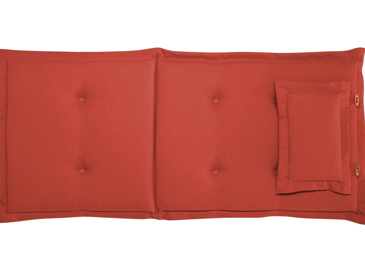 Set di 8 Cuscini Schiena/Seduta MAUI 40 x 54 cm Rosso scuro
