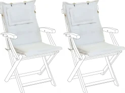 Set di 2 cuscini Schiena/Seduta MAUI 40 x 54 cm Bianco sporco