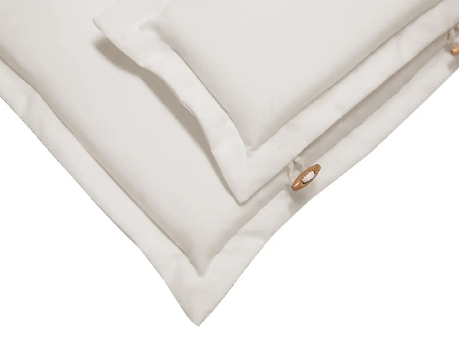 Set di 2 cuscini Schiena/Seduta MAUI 40 x 54 cm Bianco sporco