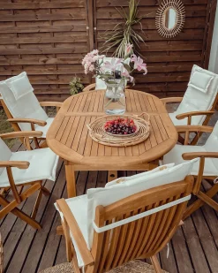 Set di 2 cuscini Schiena/Seduta MAUI 40 x 54 cm Bianco sporco