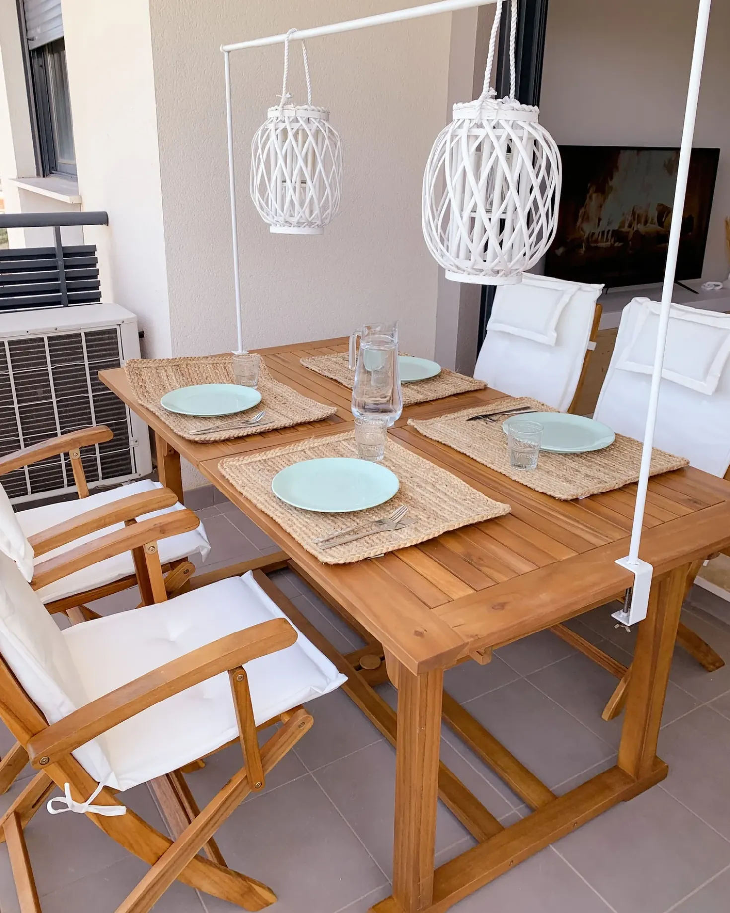 Set di 2 cuscini Schiena/Seduta MAUI 40 x 54 cm Bianco sporco