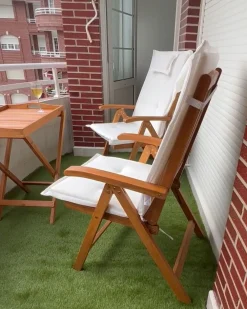 Set di 2 cuscini Schiena/Seduta MAUI 40 x 54 cm Bianco sporco