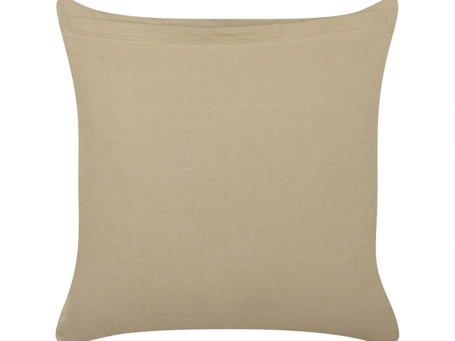 Set di 2 cuscini SENECIO Cotone 45 x 45 cm Beige Trama geometrica