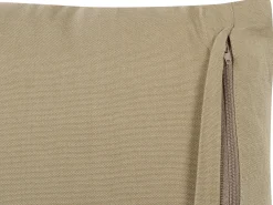 Set di 2 cuscini SENECIO Cotone 45 x 45 cm Beige Trama geometrica