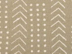 Set di 2 cuscini SENECIO Cotone 45 x 45 cm Beige Trama geometrica