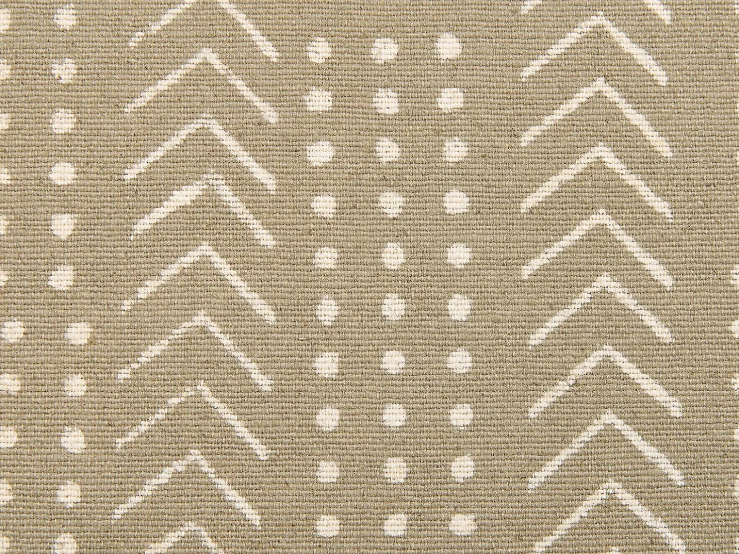 Set di 2 cuscini SENECIO Cotone 45 x 45 cm Beige Trama geometrica