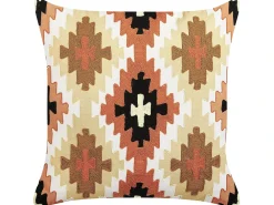 Set di 2 cuscini SERAMPORE Cotone 50 x 50 cm Multicolore Trama geometrica