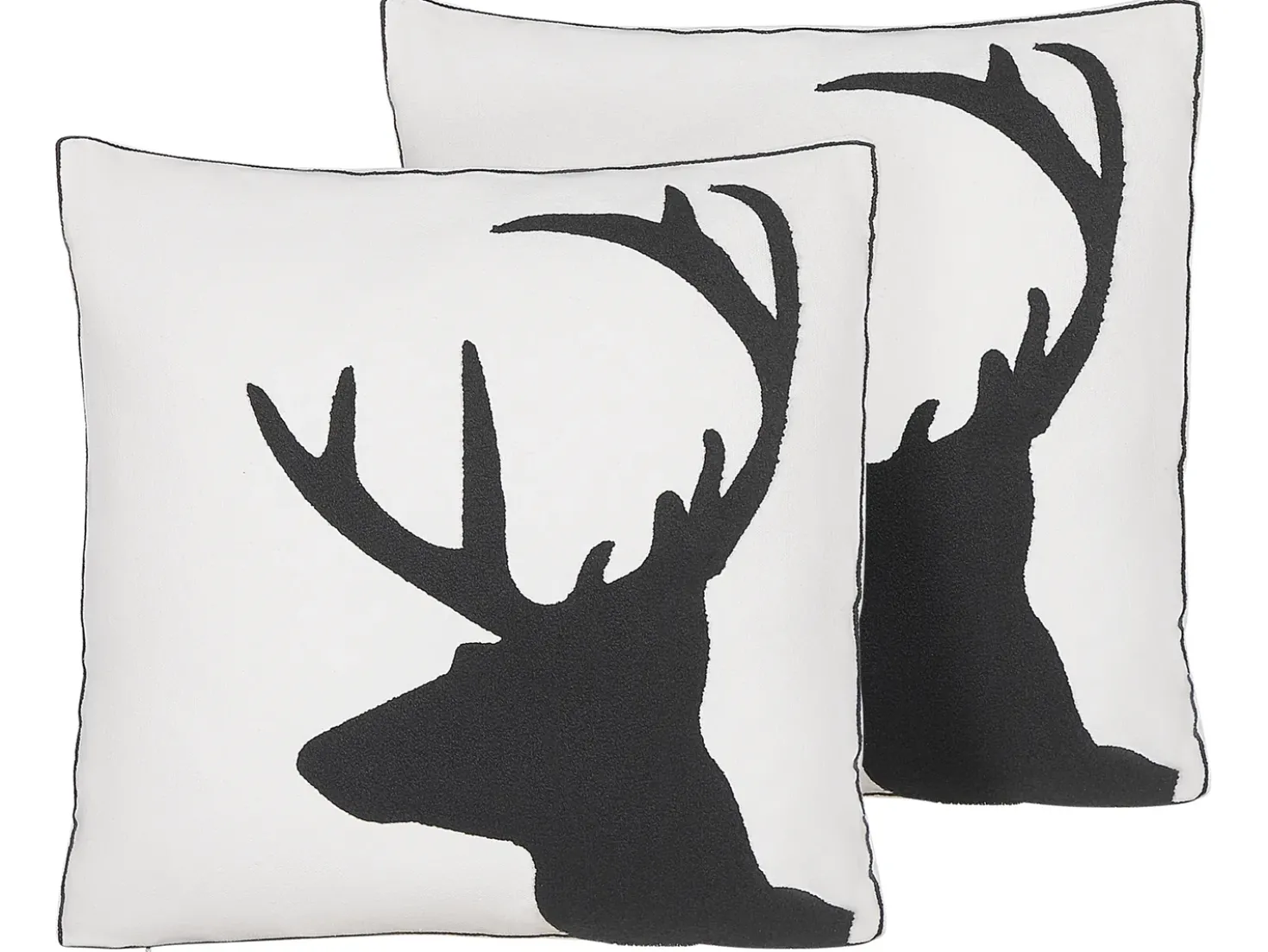 Set di 2 cuscini SHADRACK Cotone 45 x 45 cm Bianco Modello natalizio
