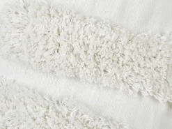 Set di 2 cuscini SNOWDROP Cotone 40 x 25 cm Bianco