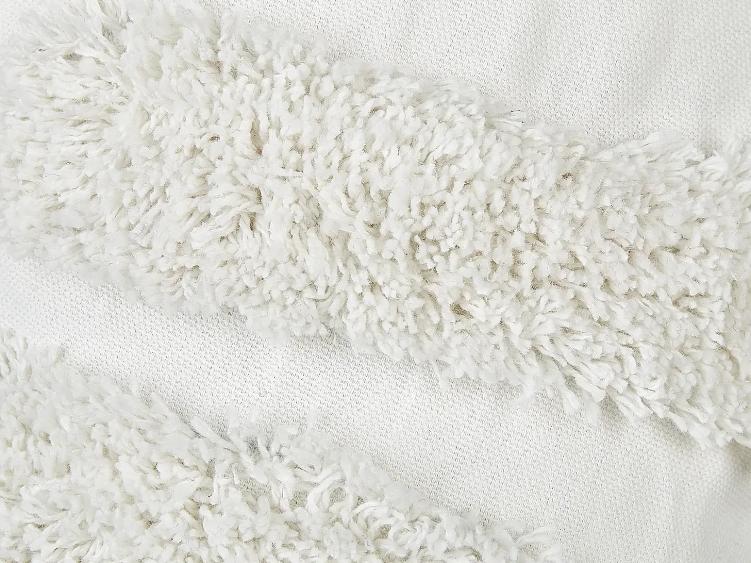 Set di 2 cuscini SNOWDROP Cotone 40 x 25 cm Bianco