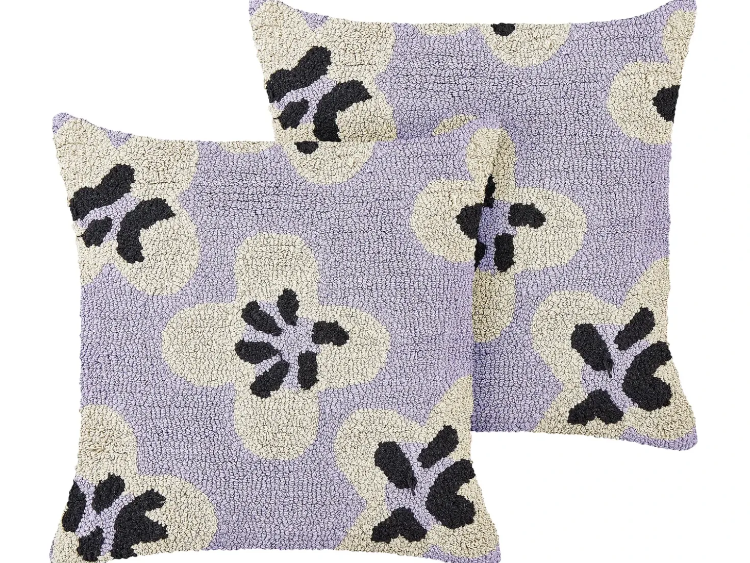 Set di 2 cuscini SOAPWORT Cotone 45 x 45 cm Viola