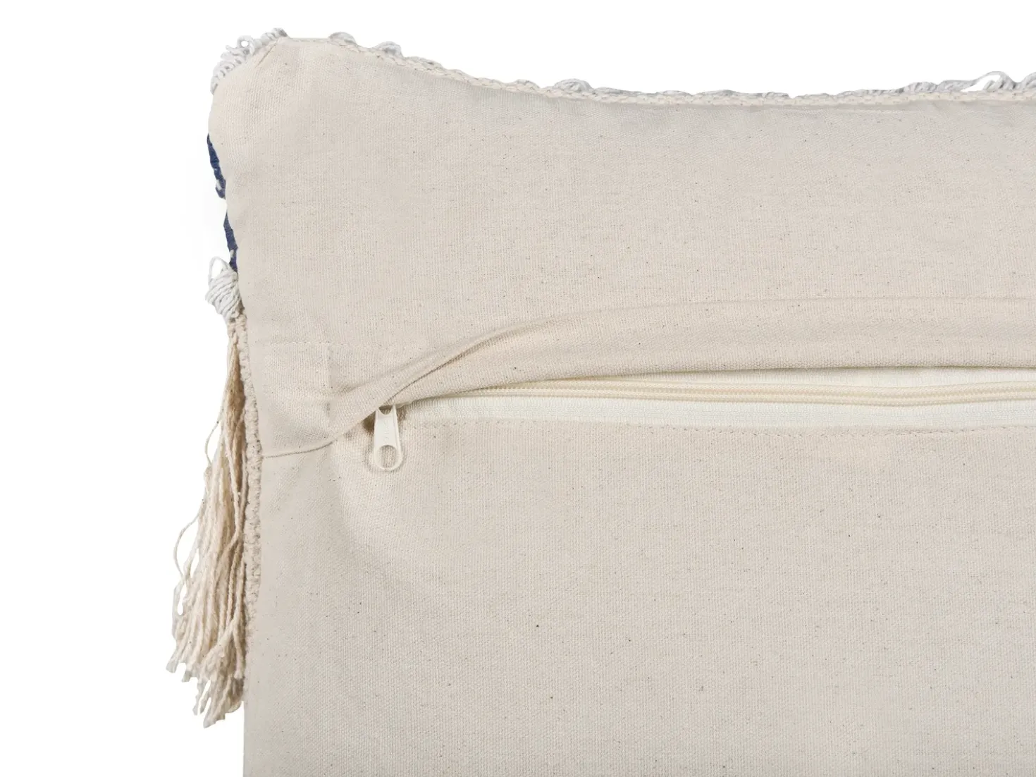 Set di 2 cuscini SOFCA Cotone 45 x 45 cm Beige Trama geometrica